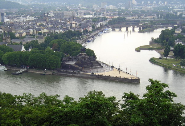 Deutsches Eck in Koblenz